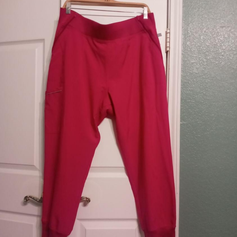 Cherokee Fuschia Jogger Scrub Pants